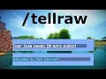 How to use the tellraw command in Mincraft 1 16-19