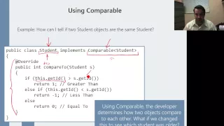 Implementing the Comparable Interface