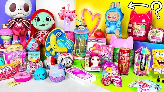Abriendo SÓLO lo Color ENAMORADO 😍💌🍫 Labubu VUALÁ Sorpresa, Huntrix, SajaBoys - Hellomaphie en POPU