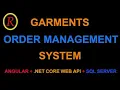 Garments Order Management System Angular 15 NET Core Web API SQL Server