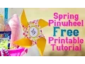 Spring Pinwheels Free Printables