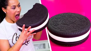 How To Make A GIANT OREO Out Of Chocolate CAKE \u0026 BUTTERCREAM | Yolanda Gampp | How To Cake It