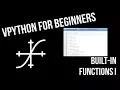 VPython for Beginners 13 - Built-In Functions I absolute value sqrt power trig