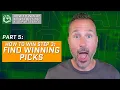 Keys to Finding Winning Sports Picks Finding the Best Picks Part 5