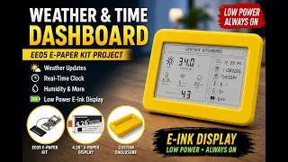 Build an ePaper Weather Dashboard with XIAO EE05 SenseCraft Seeedash HMI No-Code ESP32 Project
