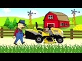 Little Cartoon Farmer and Construction and Application of Grass Cutting Mower