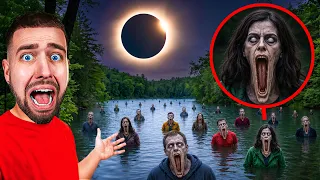 NE REGARDEZ JAMAIS UNE ÉCLIPSE SOLAIRE À CÔTÉ D’UN LAC dans la vraie vie !!