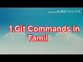 Git Tutorials Git Commands in Tamil Git Basic Commands in Tamil