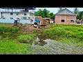 Download Lagu Best New ProjectAction Skills Bulldozer Working Pushing Dirt Repair Riverside And Truck Dumping Dirt