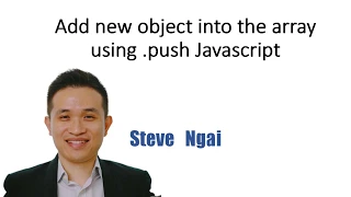 Add new object into the array using push Javascript and object constructor