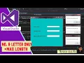 Text Box Letter Only Number Only Max length in Vb net Visual Basic