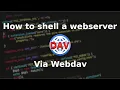 How to shell a webserver via webdav