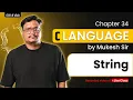 Lecture 34 - String in C Language C Programming By Mukesh Sir