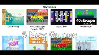 5 New Math Games on HoodaMath com Week of June 26 2023