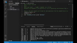 006-eval in built function in shell script