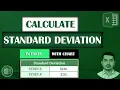 Excel Standard Deviation Made Easy STDEV S vs STDEV P Explained