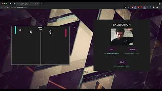 Pong Game played with Vision Recognition and Machine Learning