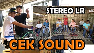 cek sound stereo instrument lari ke kiri dan kanan