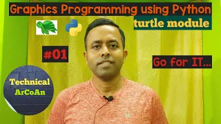 How to create graphics using Python turtle module Part-1 turtle module Windows Programming