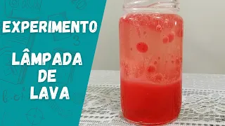 Experimento da lâmpada de lava