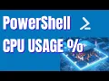 PowerShell Get CPU usage percentage Sys Admin