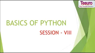 Python Tutorial - 8 File Handling and Creation of file