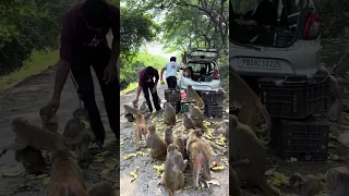 ये सेवा ख़ुशी बच्चे की तरफ़ से वानर सेना के लिए 