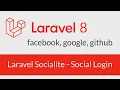 Laravel Socialite Social Login - Login with google facebook and github