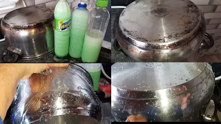 PANELA INOX COMO FICOU COM ESSE PRODUTO CASEIRO