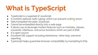 Angular Training Part 1 - Introduction to TypeScript