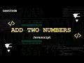 Add Two Numbers in JavaScript No Talking LeetCode Coding Interview Prep