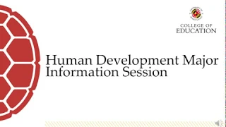 Human Development Major - Information Session