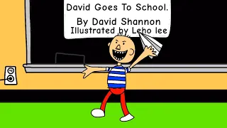 David Goes To School Animated Children S Books Kids Books Read Aloud 
