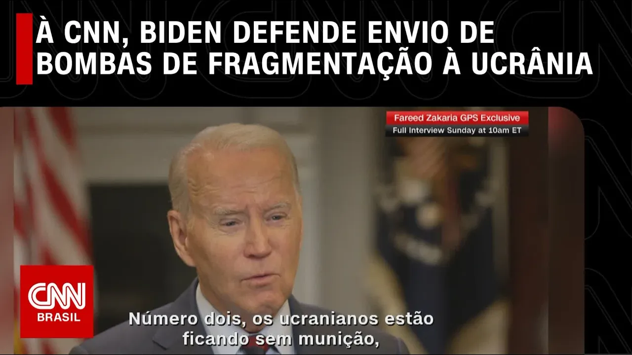 À CNN, Biden defende envio de bombas de fragmentação à Ucrânia | CNN PRIME TIME