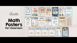 Brighten Up Learning with Boho Rainbow Math Posters for Elementary Classrooms