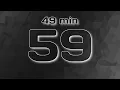 50 minute 3000 second Count Up Timer - Silent