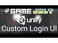 Unity GameJolt API Custom UI Login