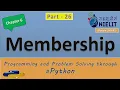 membership operator on in hindi with example