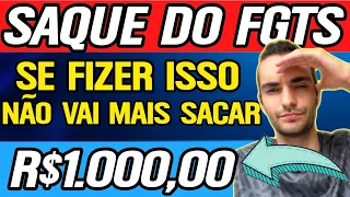 URGENTE! SAQUE DO FGTS 2022! NÃO FAÇA ANTECIPAÇÃO DO SAQUE ANIVERSÁRIO / VAI PERDE OS R$1.000!