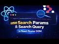 08 Search Params and useSearchParams Hook React Router DOM Coderz Area