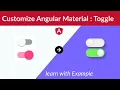 angular material slide toogle custom style Angular Material mat-slide-toggle