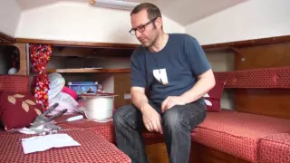 INSTALLING LAZY JACKS in our Red Fox trailer sailer yacht