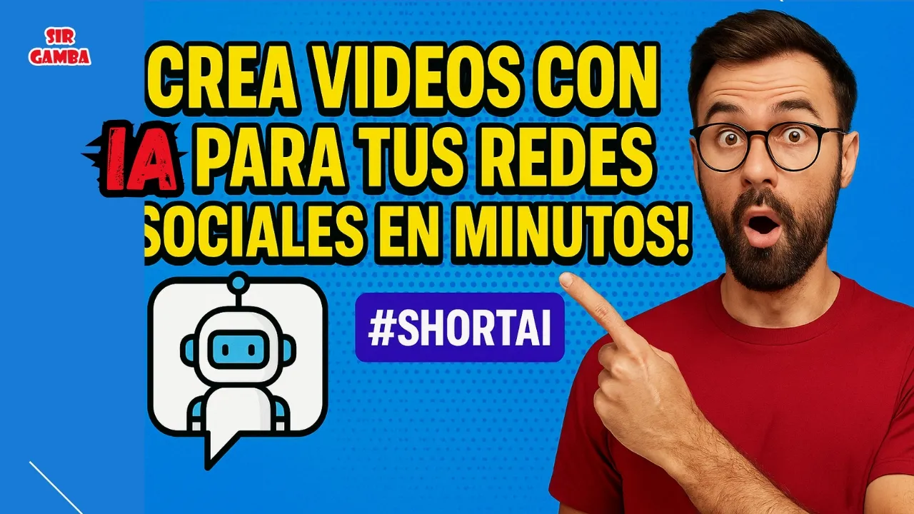🤖 ¡Crea VIDEOS con IA para tus Redes Sociales en Minutos! | Guía con #shortai