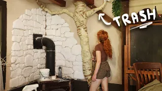 Making a Giant Indoor Tree (out of ✨trash✨)