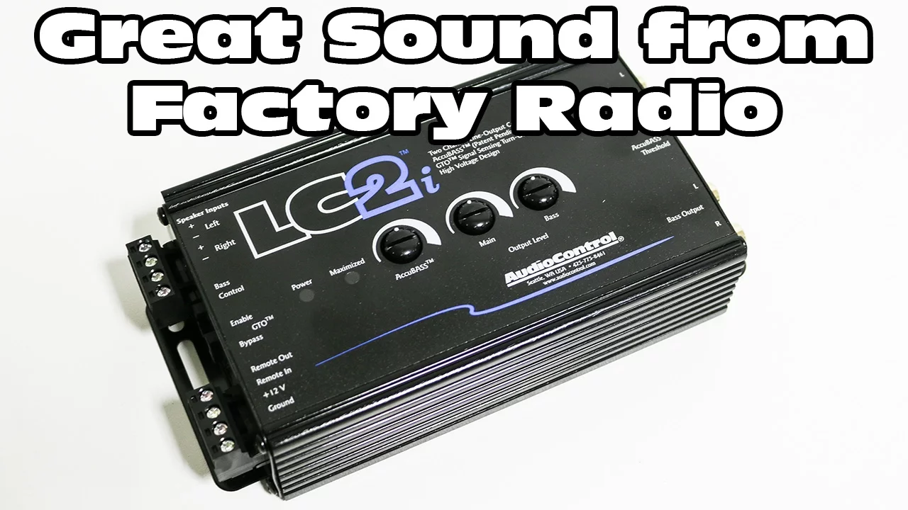 LC2i - Add a Subwoofer Amplifier to a Factory Audio System - Line Output Converter