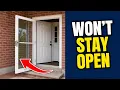 How to Open Storm Door Wider Lock It In Place