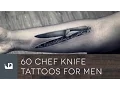 60 Chef Knife Tattoos For Men