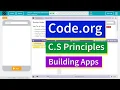 Buttons and Events Lesson 1 4 Tutorial with Answers Code org CS Principles