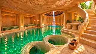 I Speed 4x Build Hidden Tunnel Underground Twin Water Slide Tunnel Pools