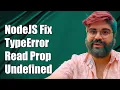 NodeJS TypeError Cannot Read Property first - name of Undefined